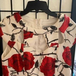 Nice white floral rose dress